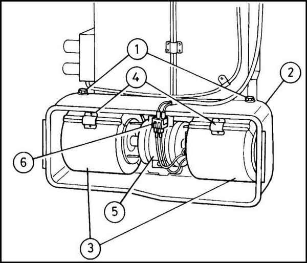Ремонт и эксплуатация автомобиля Skoda Felicia с 1994 г. -Снятие и установка компонентов системы отопления/вентиляции салона