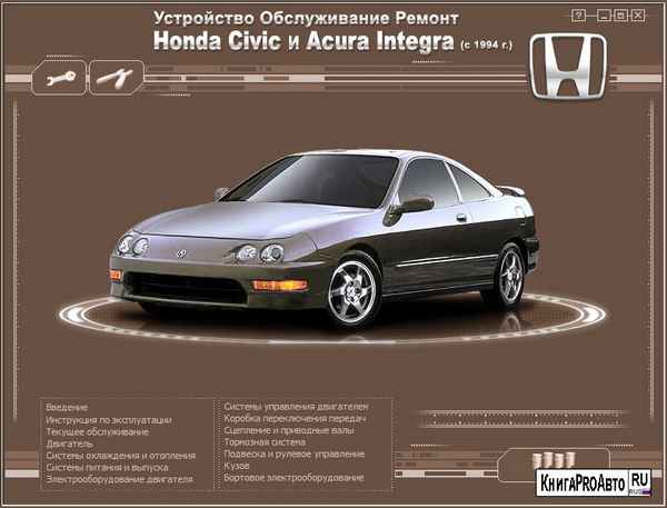Устройство, обслуживание, ремонт Honda Civic и Acura Integra – Снятие, проверка состояния и установка выжимного подшипника и вилки выключения сцепления