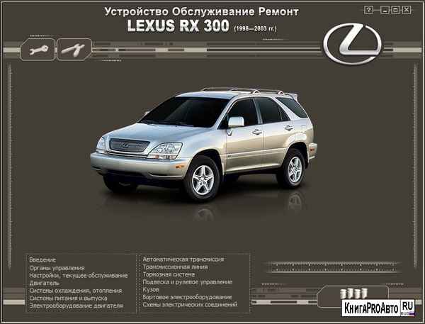 Ремонт и эксплуатация автомобиля Лексус RX-300 – Проверка уровней жидкостей, контроль утечек